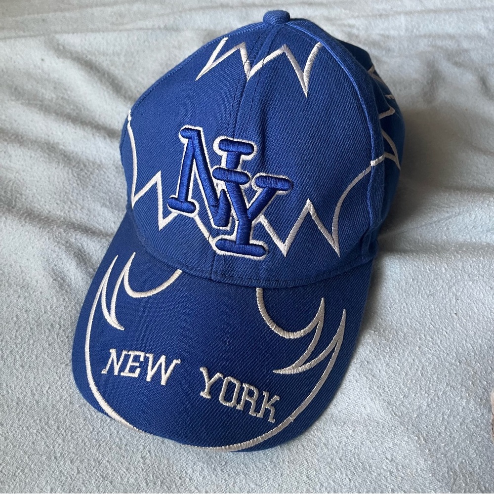NY Collection Blue and White Cap